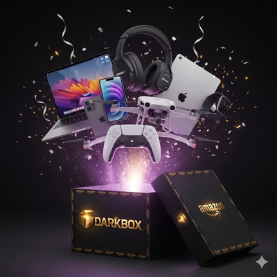 DARKBOX Caja Misteriosa Platina – productos VIP iPhone MacBook PlayStation